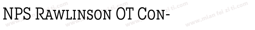 NPS Rawlinson OT Con字体转换
